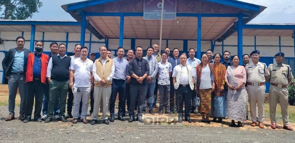 Coordination meeting was held at DB's court, office of ADC Meluri on April 24. (DIPR Photo)
